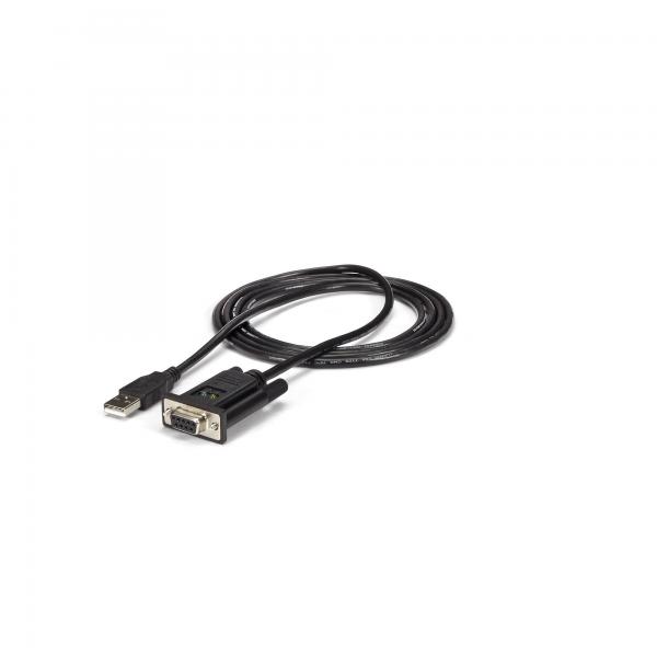 StarTech.com Cavo adattatore seriale DCE 1 porta USB a RS232 DB9 null modem con FTDI (USB TO NULL MODEM RS232 DB9 - SERIAL DCE ADAPTER CABLE W/ FTDI)