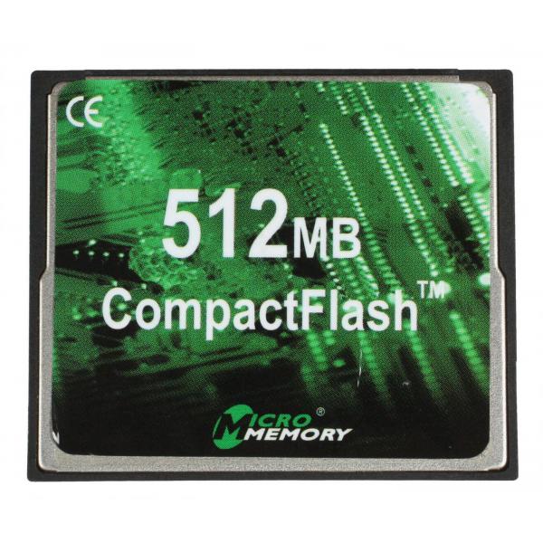 CoreParts MMCF/512 memoria flash 0,5 GB CompactFlash (512MB Memory Card - MAJOR - 80MB/Sec read/write speed - Warranty: 120M)