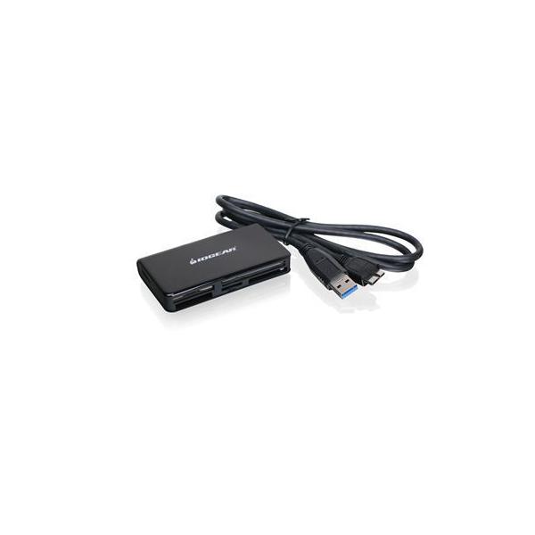 iogear GFR381 lettore di schede USB 3.2 Gen 1 [3.1 Gen 1] Nero (SuperSpeed USB 3.0 - Multi-Card Reader - Writer for HD data transfer - Warranty: 36M)