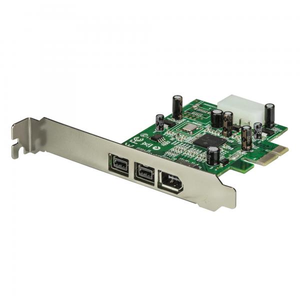 StarTech.com Scheda adattatore PCI Express FireWire 2b 1a 1394 a 3 porte (Startech 3 Port 2b 1a 1394 PCI Express FireWire Card Adapter - 1394 FW PCIe FireWire 800 / 400 Card [PEX1394B3] - FireWire ad
