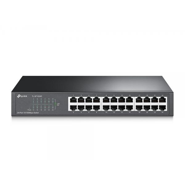 TP-Link TL-SF1024D Non gestito Fast Ethernet [10/100] 1U Nero (TP-LINK TL-SF1024D 24 PORT 10/100 UN RM)