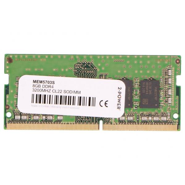2-Power MEM5703S memoria 8 GB 1 x 8 GB DDR4 260-pin SO-DIMM (8GB DDR4 3200MHz CL22 SODIMM)