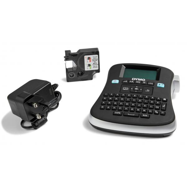 DYMO LabelManager 210D+ kit etichettatrice portatile § tastiera QWERTY § con custodia ed etichette D1 12 mm stampa nero su bianco (LabelManager 210D QWERTY - Kitcase LabelManager T 210D+ - QWERTY Kit