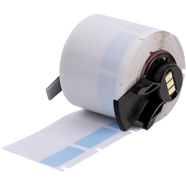 Brady M6-31-427-BL etichetta per stampante Blu, Trasparente Etichetta per stampante autoadesiva (Self-Laminating Vinyl Wrap - Around Labels for M610, M611, - BMP61, M710 [with media adapter] and BMP7