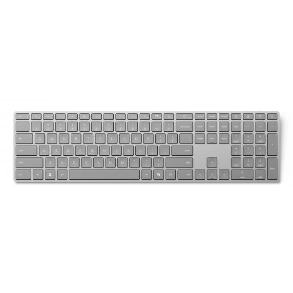 Microsoft Surface Keyboard [2nd Edition] tastiera Casa/ufficio Bluetooth Grigio (SURFACE KEYBOARD COPILOT - BLUETOOTH UK GRAY) - Versione UK