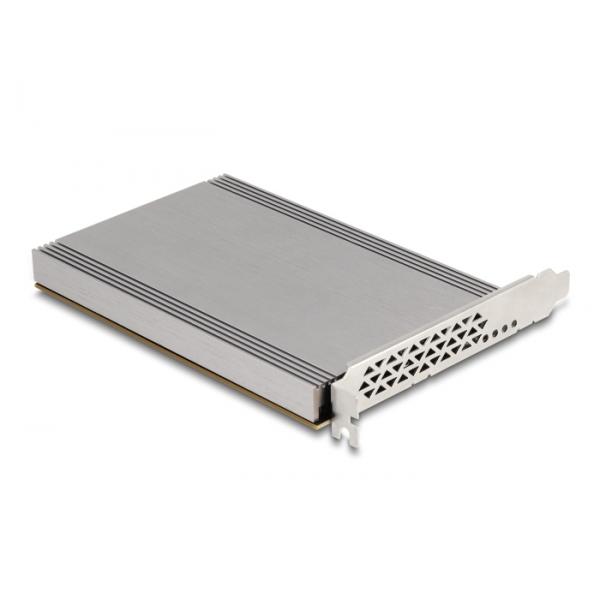 DeLOCK Scheda PCI Express x16 a 4 x interno NVMe M.2 Chiave M con dissipatore di calore - Biforcazione [LxP 145 x 111 mm] (Delock - lagringskontrol - M.2 NVMe Ca)