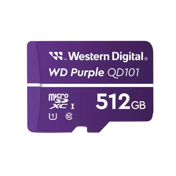 Western Digital WD Purple SC QD101 512 GB MicroSDXC Classe 10 (Wd Purple Sc Qd101 512 Gb - Microsdxc Class 10 - Warranty: 12M)