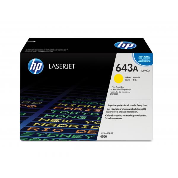 HP Cartuccia Toner originale giallo LaserJet 643A (Toner HP 643A / Q5952A Yellow)