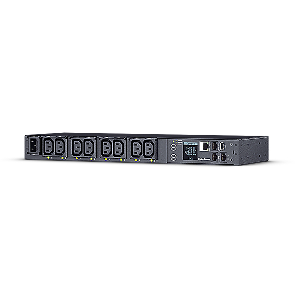 CyberPower PDU41004 unità di distribuzione dell'energia [PDU] 8 presa[e] AC 1U Nero (SWITCHED 230V/15A 1U 8X C13 - OUTLETS NETWORKPORT)