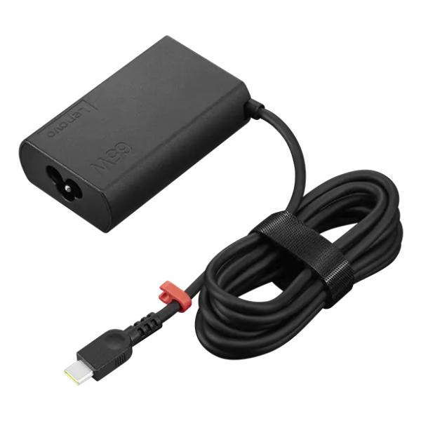 Lenovo 4X21R04793 adattatore e invertitore Interno 65 W Nero (LENOVO 65W SLIM GAN AC ADAPTER - [USB-C] EU)