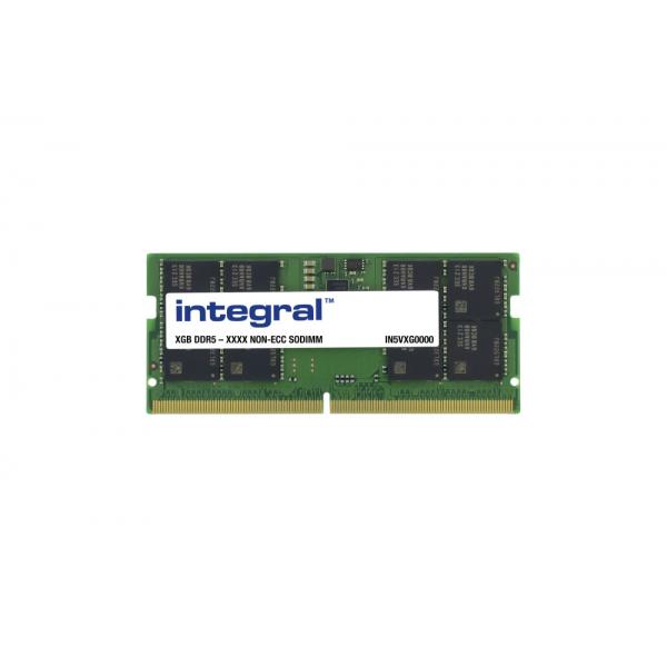 Integral M425R4GA3BB0-CQKOL-IN memoria 32 GB 1 x 32 GB DDR5 262-pin SO-DIMM (32GB LAPTOP RAM MODULE DDR5 4800MTs PC5-38400 UNBUFFERED NON-ECC SODIMM 1.1V 2GX8 CL40 INTEGRAL)