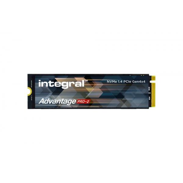 Integral TM8FFG001T0C129-IN drives allo stato solido 1 TB M.2 PCI Express 4.0 NVMe TLC (1TB - 1000GB SSD M.2 2280 NVME 1.4 PCIe Gen4 x4 R-7200MBs W-6100MBs IOPS R-1000K W-850K TBW 440 ADVANTAGE PRO-2