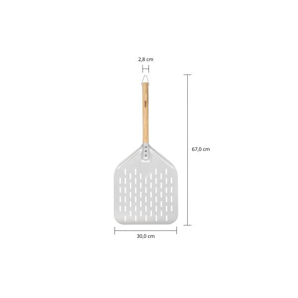 Unold 6881620 pala per pizza Alluminio, Legno (Unold 6881620 Pizzaschieber)