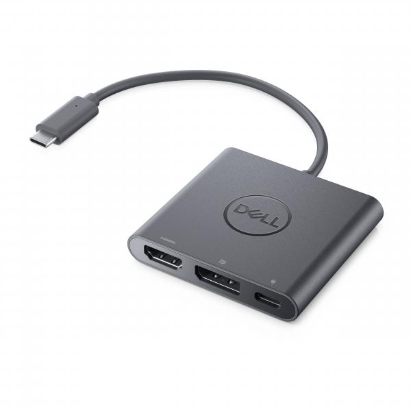 DELL 492-BCTU Cablato USB 3.2 Gen 2 [3.1 Gen 2] Type-C Nero (Adapter USB-C to HDMI/DP with - Power Pass-Through - Warranty: 12M)