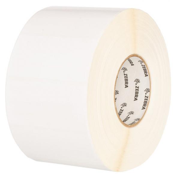 Zebra PolyPro 4000D Nero, Bianco Etichetta per stampante autoadesiva (POLYPRO 4000D 76.2X25.4MM - 500 LBL/ROLL C-19MM BOX OF 16)