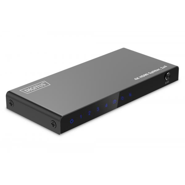 Digitus Splitter HDMI 4K, 1x4 (4K HDMI SPLITTER 1X4 - 4K/60HZ HDCP 2.3 EDID CONTROL)