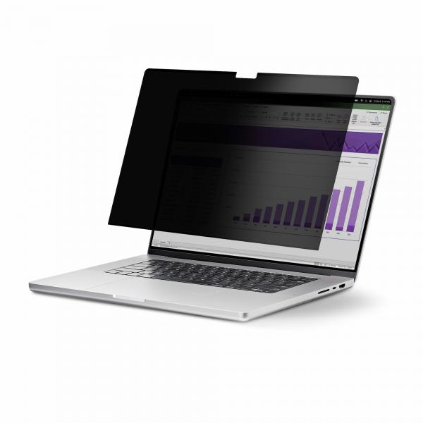 StarTech.com Filtro Privacy Touch da 15,6” 16:10, antiriflesso, pellicola protettiva per monitor di computer portatile, angolo di visuale di +/- 30 gradi, Flip-Up (15.6IN LAPTOP PRIVACY SCREEN - ANTI