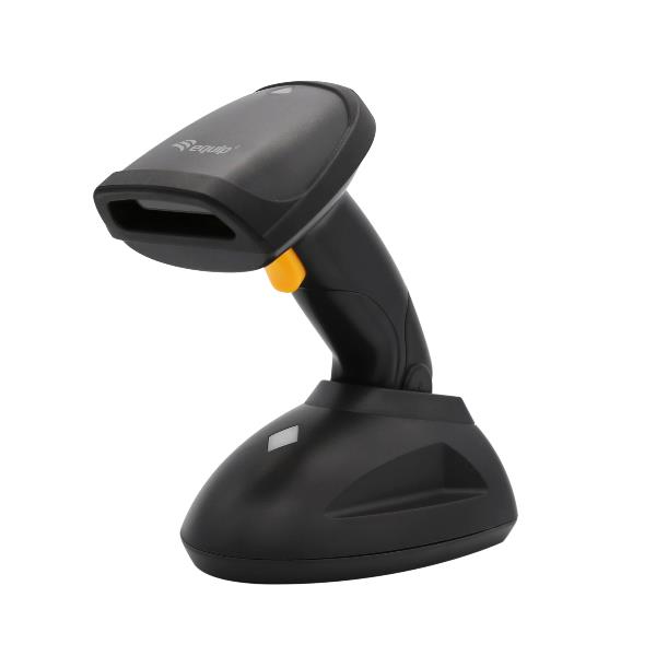 Equip 351026 lettore di codici a barre Lettore di codici a barre portatile 1D/2D LED Nero (Wireless 2D Barcode Scanner, - Long Distance, With Stand - Warranty: 12M)