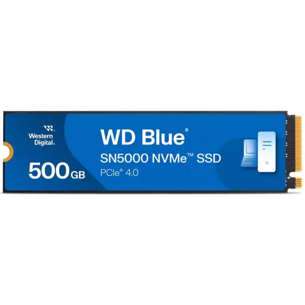 Western Digital Blue SN5000 500 GB M.2 PCI Express 4.0 NVMe 3D TLC NAND (HDSSD M.2 500 GB WD Blueâ?¢ SN5000 NVMe)