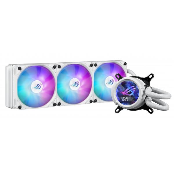 ASUS ROG Strix LC III 360 ARGB White Edition Processore Raffreddatore di liquidi tutto in uno 12 cm Bianco (ASUS ROG STRIX LC III 360 LCD COOLER)