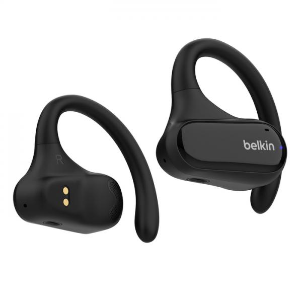 Belkin SoundForm ClearFit Auricolare True Wireless Stereo [TWS] A clip Chiamate/Musica/Sport/Tutti i giorni Bluetooth Nero (SOUNDFORM CLEARFIT EARBUDS BLACK)