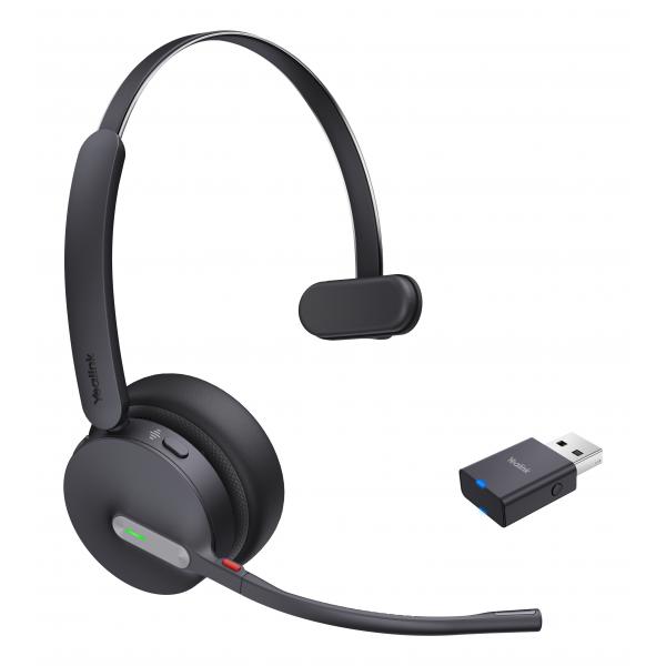 Yealink WH64 Hybrid Mono UC Auricolare Wireless A Padiglione Ufficio Micro-USB Bluetooth Nero (YEALINK WH64 HYBRID MONO UC)