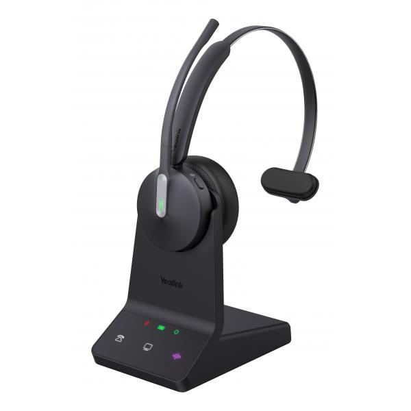 Yealink WH64 Mono UC Auricolare Wireless A Padiglione Ufficio USB tipo-C Bluetooth Nero (Yealink DECT Headset WH62 Mono UC)