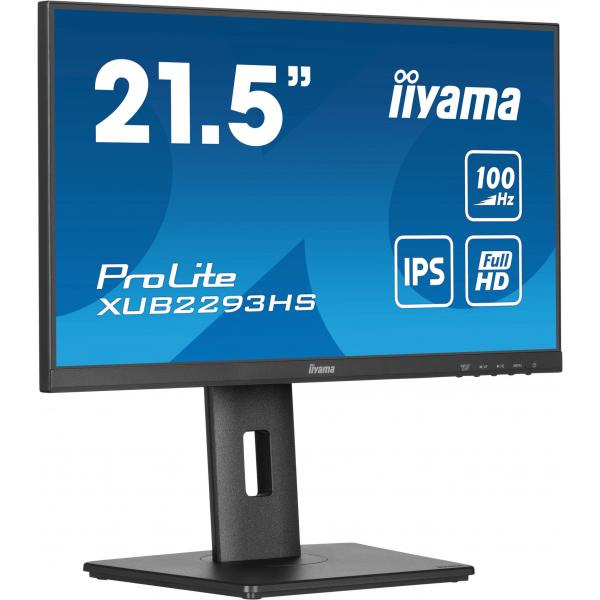 iiyama ProLite XUB2293HS-B6 Monitor PC 54,6 cm [21.5] 1920 x 1080 Pixel Full HD LED Nero (iiyama ProLite XUB2293HS-B6 computer monitor 54.6 cm [21.5)