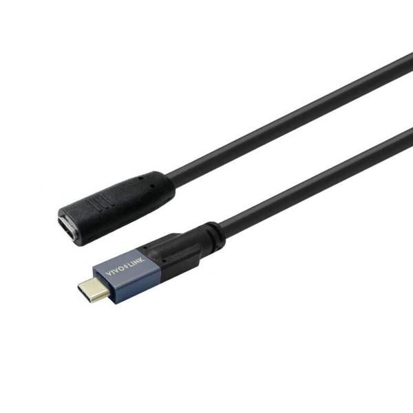 Vivolink PROUSBCMF1.5 cavo USB USB 3.2 Gen 2 [3.1 Gen 2] 1,5 m USB C Nero (USB-C male to female 1,5m - USB3.2 Supports 20 Gbps data - Warranty: 24M)
