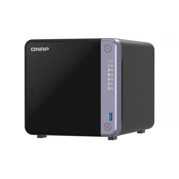 QNAP TS-432X-4G server NAS e di archiviazione Tower Alpine Alpine AL-524 4 GB DDR4 QNAP QTS Nero (4-bay 3.5 desktop NAS AL524 4C 2.0GHz)