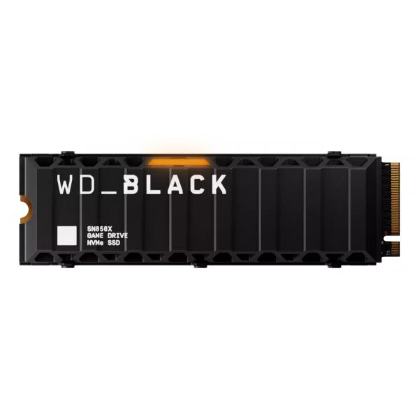 Western Digital Black WDS400T2XHE drives allo stato solido 4 TB M.2 PCI Express 4.0 NVMe (WD SSD M.2 [2280] 4TB Black SN850X w/ Heatsink PCIe 4.0/NVMe [Di])