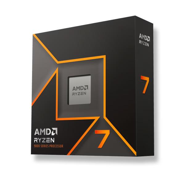 AMD Ryzen 7 9700X processore 3,8 GHz 40 MB L2 & L3 Scatola (AMD Ryzen 7 9700X with Radeon Graphics, 8 Core AM5 Processor, 16 Threads, 3.8GHz up to 5.5GHz Boost, 40MB Cache, 65W, No Fan, Radeon Graphi