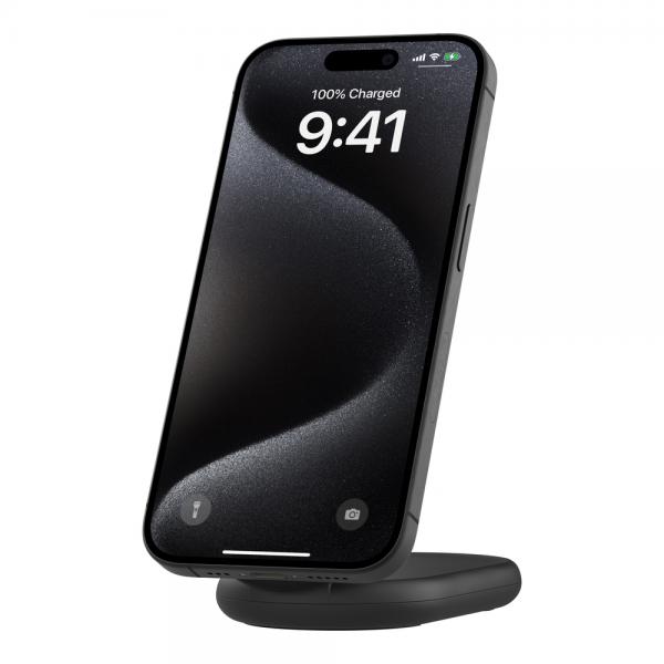 Belkin BoostCharge Cuffie, Smartphone Nero USB Carica wireless Ricarica rapida Interno (BOOSTCHARGE QI2 15WMAGNETICBLK NOPSU)