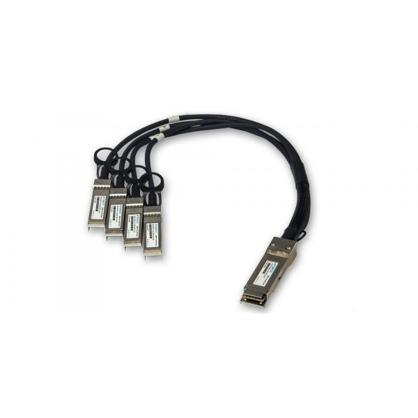 ATGBICS AT-QSFP-4SFP10G-3CU-C cavo InfiniBand e in fibra ottica 3 m QSFP+ 4x SFP+ Twinax Nero (Allied Telesis compatible Direct Attach Copper Breakout Cable 40GBase-CU QSFP+ to 4x10GBase-CU SFP+ [Pas