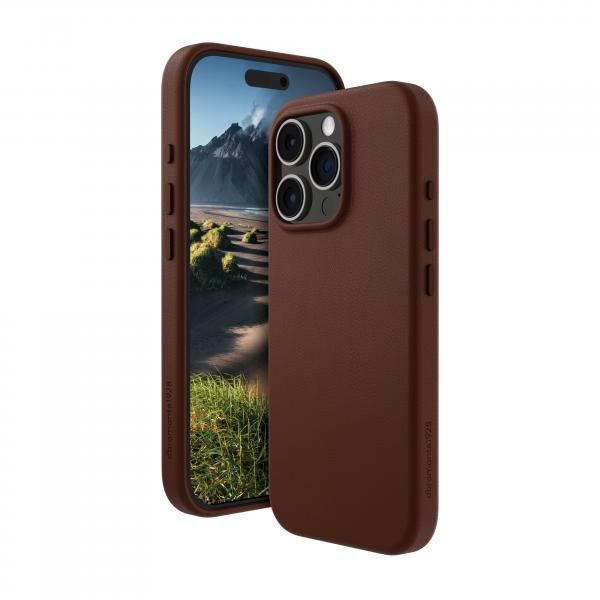 dbramante1928 Roskilde MagSafe custodia per cellulare 16 cm [6.3] Cover Marrone chiaro (Roskilde 2 MagSafe iPhone 16 - Pro Dark Tan - Warranty: 24M)
