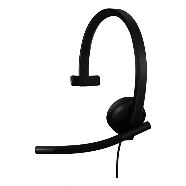 Logitech H570e Auricolare Cablato A Padiglione Ufficio USB tipo A Nero (Logitech H570e - Headset - on-ear - wired - USB-A - Certified for Microsoft Teams)
