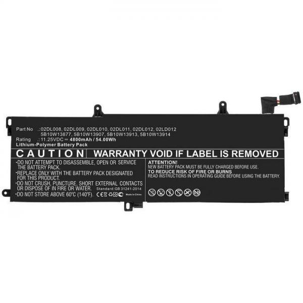 CoreParts 5B10W51831-CP non classificato (Laptop Battery for Lenovo - 50Wh 11.55V 4350mAh - Warranty: 12M)