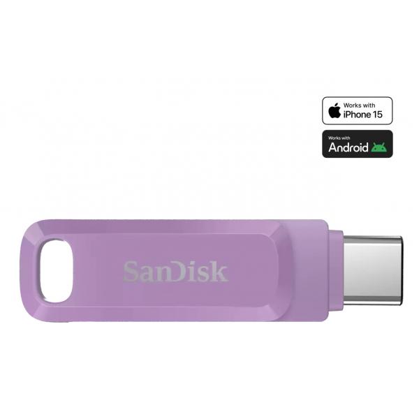 SanDisk Ultra Dual Drive Go unità flash USB 1 TB USB tipo-C 3.2 Gen 1 [3.1 Gen 1] Lavanda (SanDisk - USB flashdrive - 1 TB)