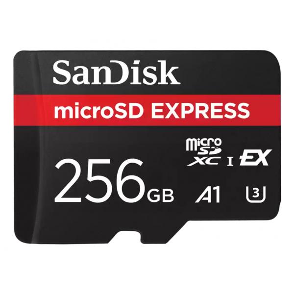 SanDisk Express 256 GB MicroSDXC UHS-I (EXPRESS MICROSD CARD 256GB - UP TO 880MB/S READ 650MB/S WRITE)