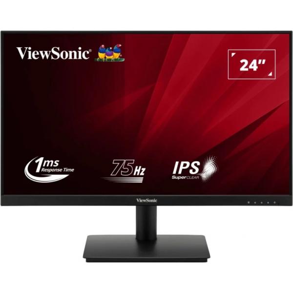 Viewsonic VA VA240-H-2 Monitor PC 60,5 cm [23.8] 1920 x 1080 Pixel Full HD LED Nero (LED MONITOR VA240-H-2 24IN FULL - HD 250 NITS RESP 1MS 75HZ)