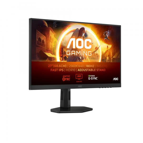 AOC G4 Q27G4XF Monitor PC 68,6 cm [27] 2560 x 1440 Pixel Quad HD LED Nero, Grigio (AOC 27 IPS MONITOR Q27G4XF)