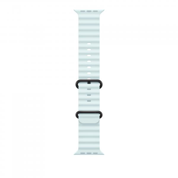 Apple Cinturino Ocean blu ghiaccio [49 mm] - Titanio nero (-APPLE WATCH 49 ICE BLUE BLACK TI OB)