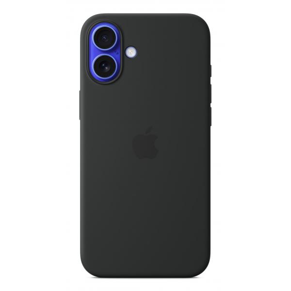 Apple Custodia MagSafe in silicone per iPhone 16 Plus - Nero (IPHONE 16 PLUS SILICONE CASE - WITH MAGSAFE BLACK)