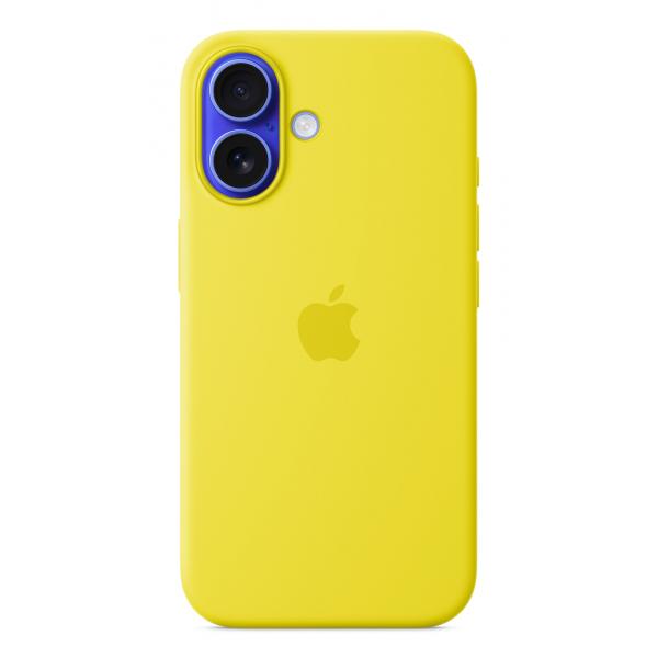 Apple Custodia MagSafe in silicone per iPhone 16 - Giallo carambola (IPHONE 16 SIL CASE S FRUIT)