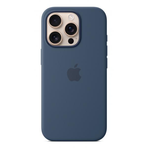 Apple Custodia MagSafe in silicone per iPhone 16 Pro - Denim (IPHONE 16 PRO SIL CASE DENIM)