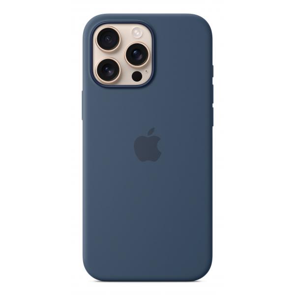 Apple Custodia MagSafe in silicone per iPhone 16 Pro Max - Denim (IPHONE 16 PRO MAX SIL CASE DENIM)