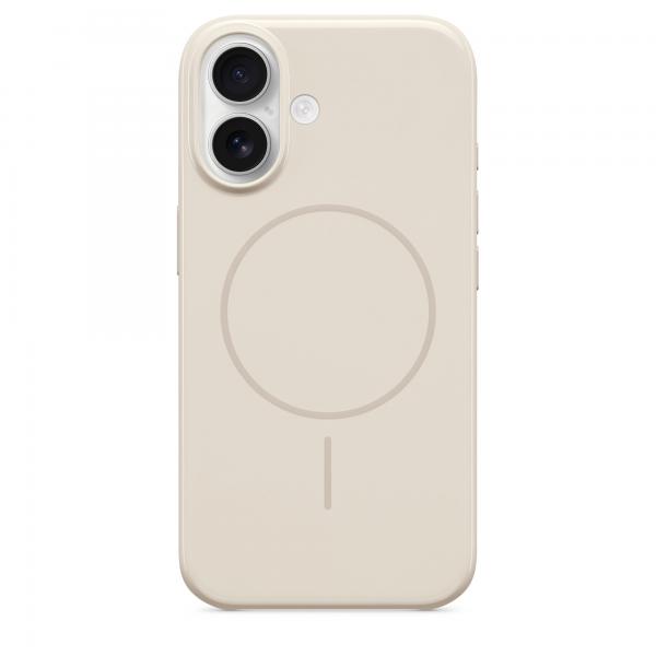 Apple Custodia MagSafe di Beats per iPhone 16 - Bianco Palladio (Beats - Back cover for mobile phone - MagSafe compatibility - plastic - summit stone - for iPhone 16)