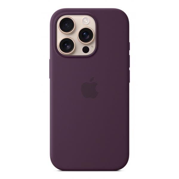 Apple Custodia MagSafe in silicone per iPhone 16 Pro - Prugna (IPHONE 16 PRO SIL CASE PLUM)