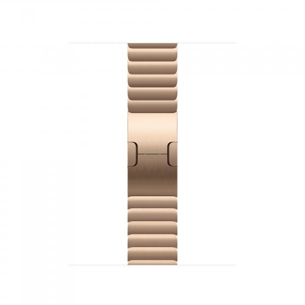 Apple Bracciale a maglie color oro [42 mm] (-APPLE WATCH 42 GOLD LINK BRACELET)