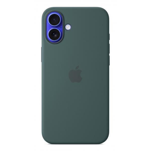 Apple Custodia MagSafe in silicone per iPhone 16 Plus - Verde lago (IPHONE 16 PLUS SIL CASE GREEN)